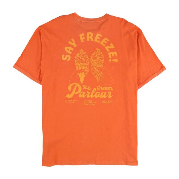 Scotch & Soda Mens Say freeze Graphic T-Shirt, orange, 2XL - Picture 2 of 3